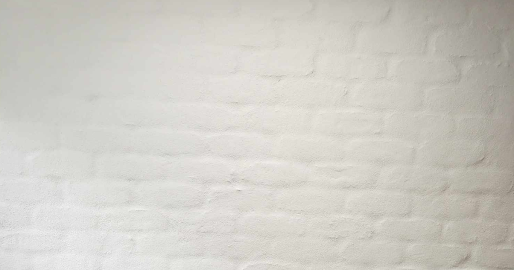 internal wall with white rendering